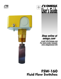 Thumbnail of document Manual - FSW-160 Heavy Duty Paddle Flow Switch